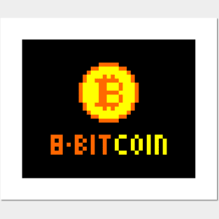 8-Bit Bitcoin Posters and Art